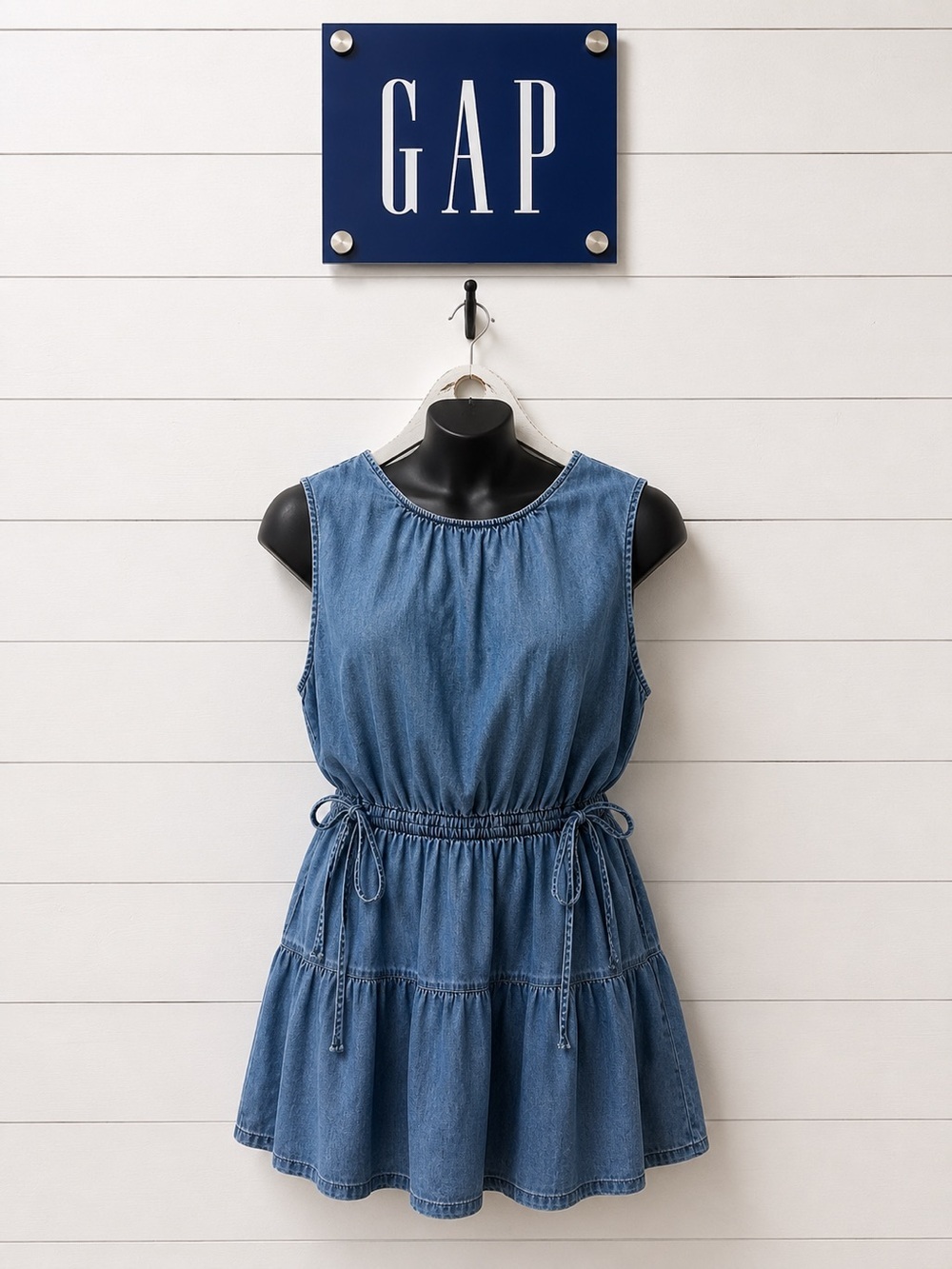 GAP Chambray Cut-Out Dress Size XL Tall